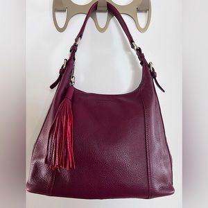 Atelier noir (Division of Rudsak) Burgundy 100% Leather Shoulder Bag